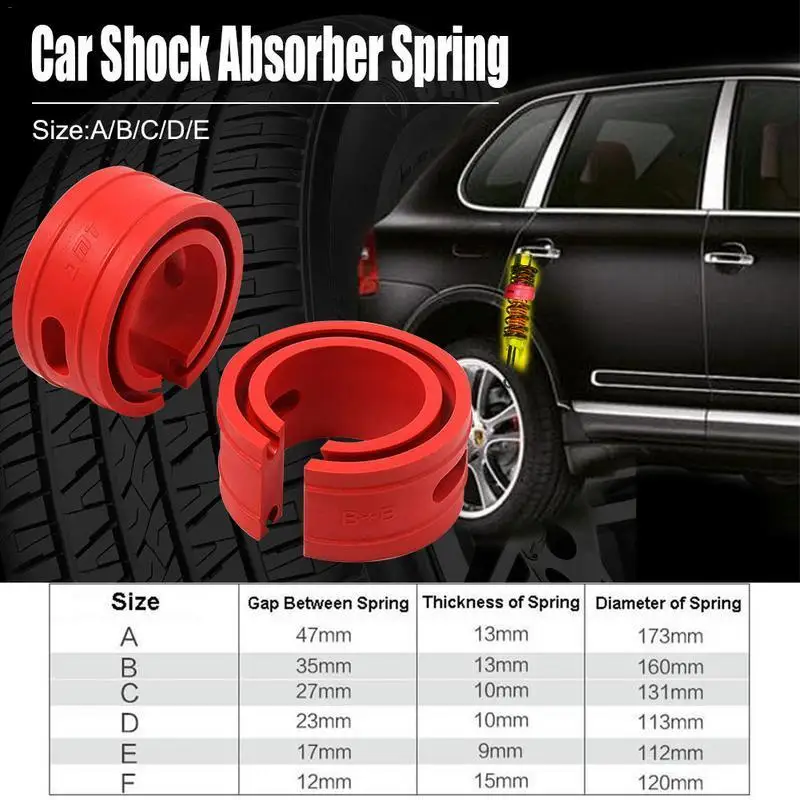 2pcs Red Color Car Shock Absorber Spring Bumper Power Auto Buffers A/b/c/d/e/ Type Springs Bumpers Cushion
2pcs Red Color Car Shock Absorber Spring Bumper Power Auto Buffers A/b/c/d/e/ Type Springs Bumpers Cushion