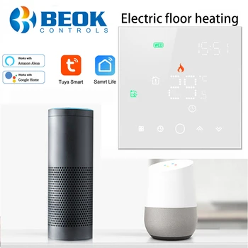Beok Wifi Thermostat for Electric Floor Heating Home Temperature Controller for Smart Home Work with Alexa Tuya Google Home
Beok Wifi Thermostat for Electric Floor Heating Home Temperature Controller for Smart Home Work with Alexa Tuya Google Home