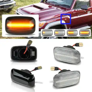 Pair Dynamic LED Side Marker 12V fender Lights Flowing Turn Signal Light Side Repeater for Toyota Landcruiser 70 80 100 Series
Pair Dynamic LED Side Marker 12V fender Lights Flowing Turn Signal Light Side Repeater for Toyota Landcruiser 70 80 100 Series