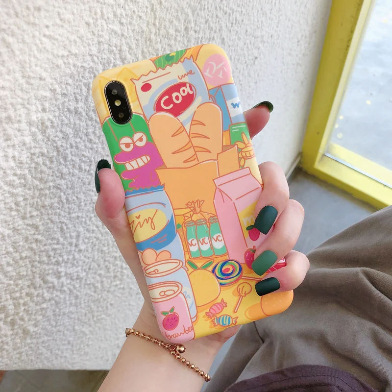 Funny Snack Case For iPhone 7 6S 6 8 Plus Matte Silicone Protective Case for iPhone XS Max X XR Soft Back Cover Cartoon Case
Funny Snack Case For iPhone 7 6S 6 8 Plus Matte Silicone Protective Case for iPhone XS Max X XR Soft Back Cover Cartoon Case