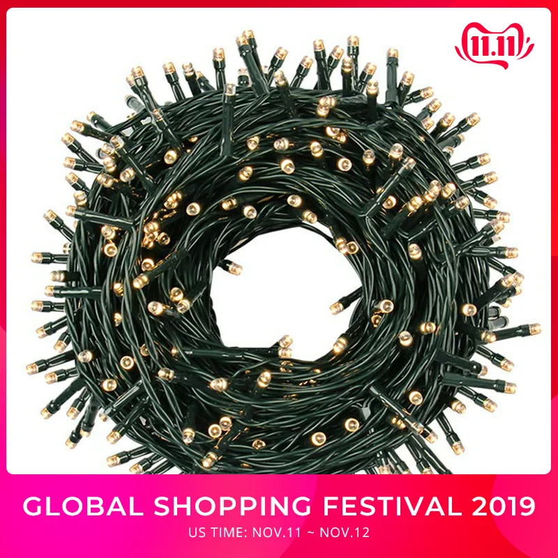 100M 50M 30M 10M LED Fairy Garland String Lights Outdoor Waterproof Lighting for Christmas Trees Xmas Party Wedding Decoration
100M 50M 30M 10M LED Fairy Garland String Lights Outdoor Waterproof Lighting for Christmas Trees Xmas Party Wedding Decoration