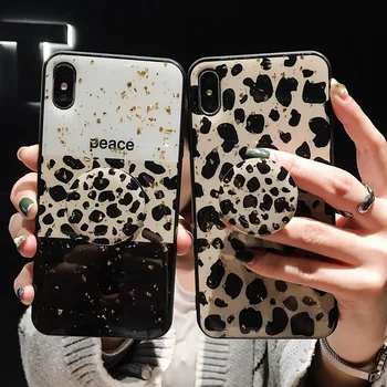 Luxury leopard print Stand Holder Phone Case For Samsung Galaxy S20 Plus Note 10 Pro Note9 8 S10 S8 S9 Plus Bling Gold Foil Case
Luxury leopard print Stand Holder Phone Case For Samsung Galaxy S20 Plus Note 10 Pro Note9 8 S10 S8 S9 Plus Bling Gold Foil Case