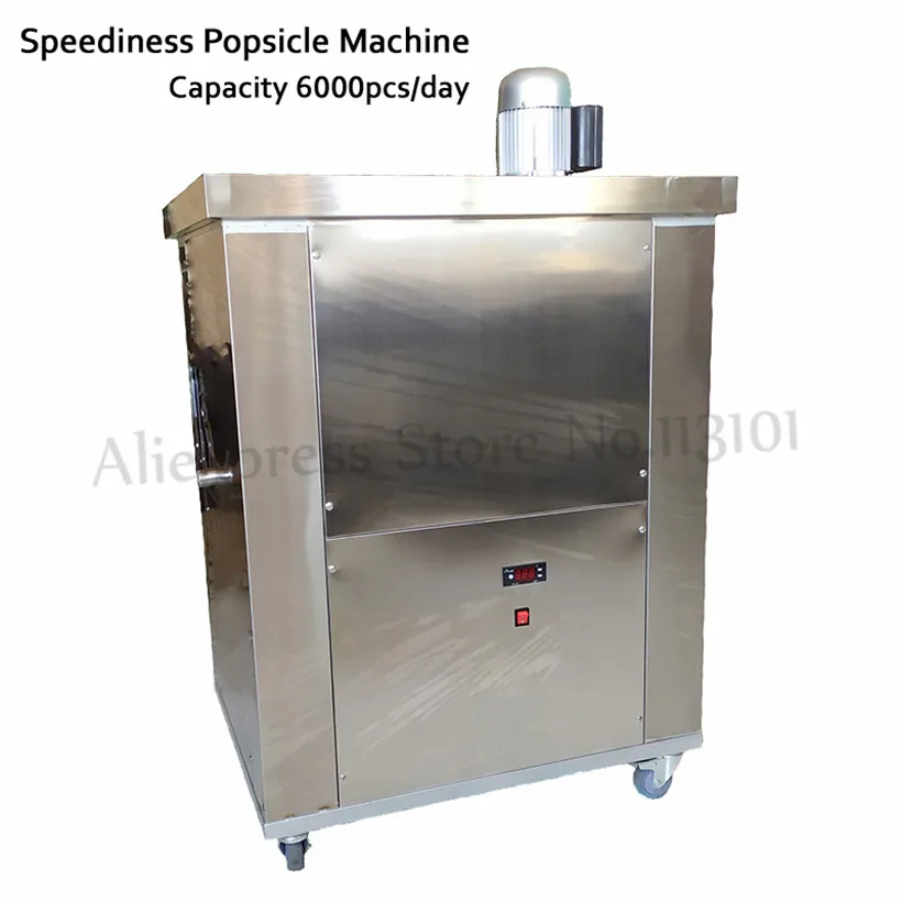 

Ice Pop Machine Commercial Ice Lolly Popsicle Maker Ice-cream Brick Equipment Digital Control System 2 Molds 6000pcs/day PBZ02