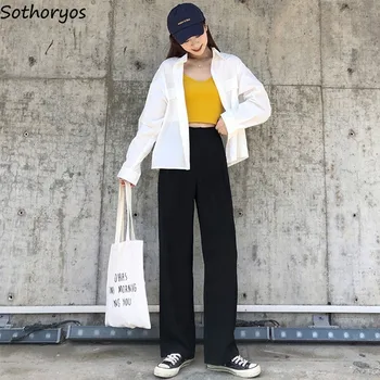 Long Pants Women High Elastic Waist Solid Elegant Simple All-match Loose Plus Size 3XL Casual Soft Fashion Chic Harajuku Ulzzang
Long Pants Women High Elastic Waist Solid Elegant Simple All-match Loose Plus Size 3XL Casual Soft Fashion Chic Harajuku Ulzzang