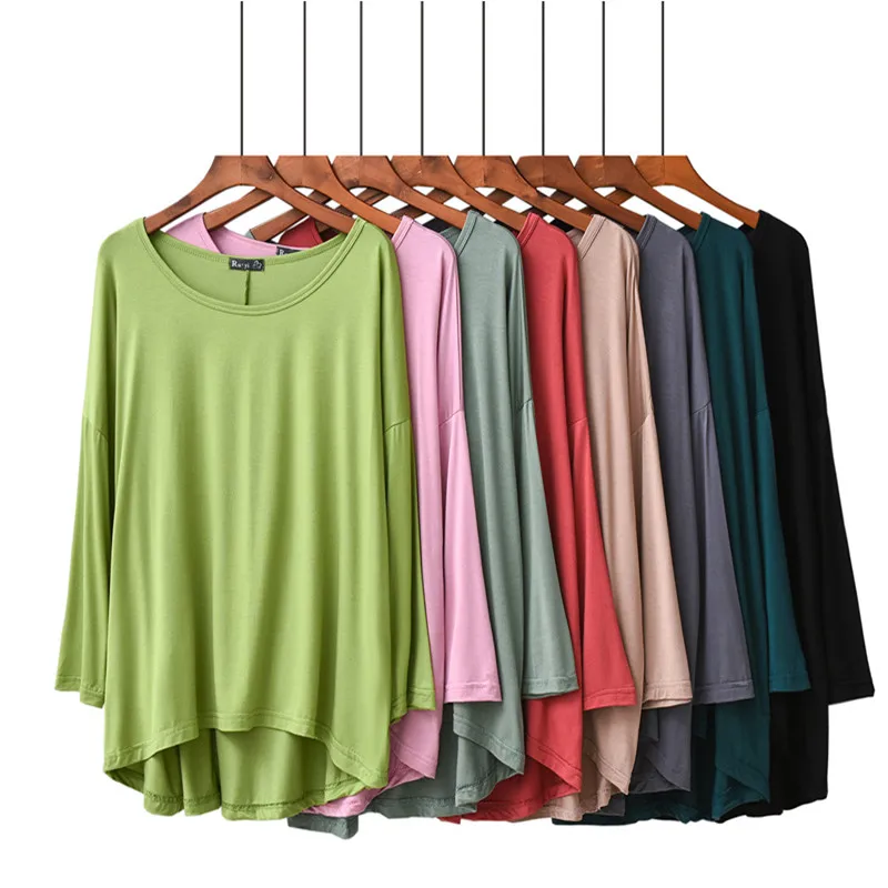 Fashion Loose Summer Solid Autumn Cotton Irregular T-Shirt Casual Women T Shirt Top Tee Asymmetrical Elastic Long Sleeve Tshirt
Fashion Loose Summer Solid Autumn Cotton Irregular T-Shirt Casual Women T Shirt Top Tee Asymmetrical Elastic Long Sleeve Tshirt