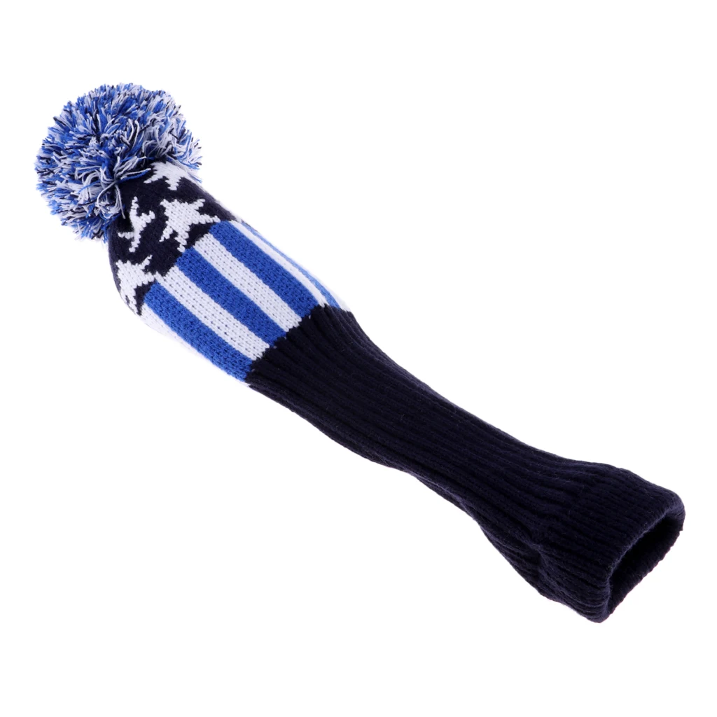 1Pcs Golf Headcovers for Driver Fairway wood Knitted Pom Pom Head Cover Golf Accessories Green/Blue/Red/White 1Pcs Golf Headcovers for Driver Fairway wood Knitted Pom Pom Head Cover Golf Accessories Green/Blue/Red/White