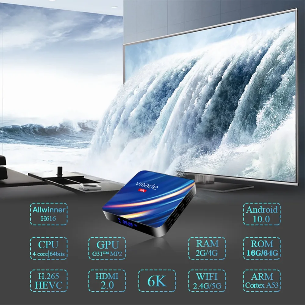 2020 H.265 Android 10 Newest Smart TV Box 16GB 32GB 64GB 2.4/5G WiFi 1000M Ultra HD 6K Google TV Media Player Set Top Box 2020 H.265 Android 10 Newest Smart TV Box 16GB 32GB 64GB 2.4/5G WiFi 1000M Ultra HD 6K Google TV Media Player Set Top Box
