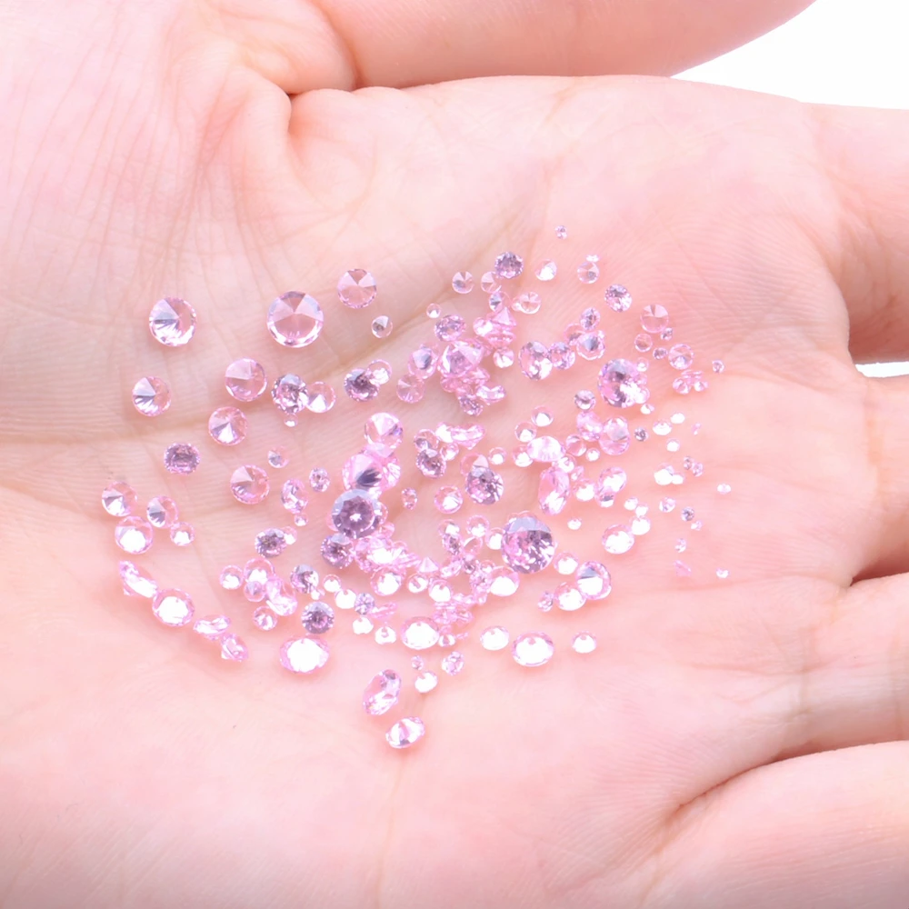 100pcs 1mm-4mm 5A And Mixed Sizes Round Beads Cut CZ Stone Brilliant Pink Color Cubic Zirconia Synthetic Gems stone
100pcs 1mm-4mm 5A And Mixed Sizes Round Beads Cut CZ Stone Brilliant Pink Color Cubic Zirconia Synthetic Gems stone
