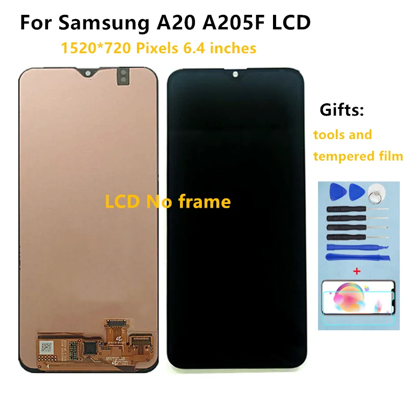6.4'' LCD For Samsung A20 A205 A205FN SM-A205F Display lcd Screen A205GN A205S A205YN display lcd screen Digitizer Assembly
6.4'' LCD For Samsung A20 A205 A205FN SM-A205F Display lcd Screen A205GN A205S A205YN display lcd screen Digitizer Assembly