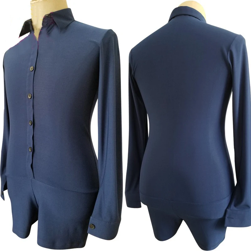 Latin Dance Shirts Male Lapel Long Sleeve Jumpsuit Cha Cha Rumba Samba Tango Salsa Practice Clothing Performance Wear DNV12055
Latin Dance Shirts Male Lapel Long Sleeve Jumpsuit Cha Cha Rumba Samba Tango Salsa Practice Clothing Performance Wear DNV12055