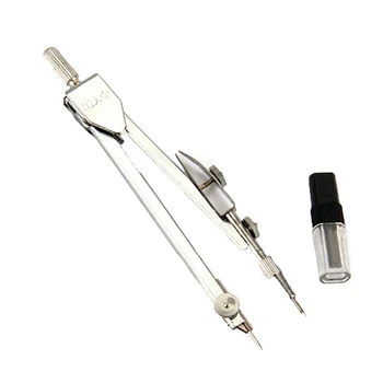 Students Compasses Silver Tone Metal Stationery Spring Bow Dividers Compass Math Geometry Tools for Circles School Supplies A40
Students Compasses Silver Tone Metal Stationery Spring Bow Dividers Compass Math Geometry Tools for Circles School Supplies A40