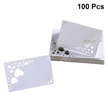 100 Pcs Seat Cards Heart Hollow-out Paper Seat Reserved Placecards Table Cards Guest Name Cards for Banquet Wedding Birthday
100 Pcs Seat Cards Heart Hollow-out Paper Seat Reserved Placecards Table Cards Guest Name Cards for Banquet Wedding Birthday