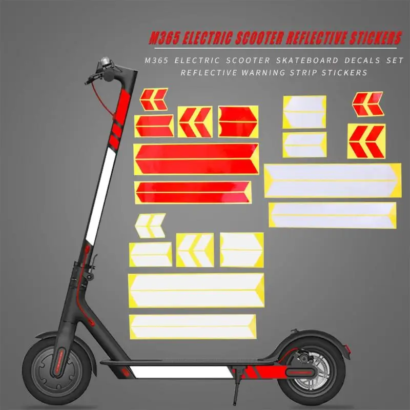 M365 Electric Scooter Skateboard Stickers Set Night Safety Reflective Decal
M365 Electric Scooter Skateboard Stickers Set Night Safety Reflective Decal