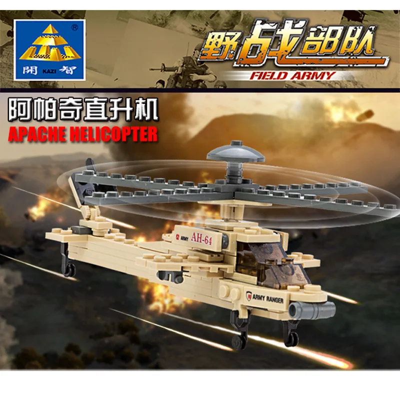 KAZI Children'S Educational Assembly Military Series Tank Helicopter Airplane Assembled Building Blocks Educational Toy 84023
KAZI Children'S Educational Assembly Military Series Tank Helicopter Airplane Assembled Building Blocks Educational Toy 84023