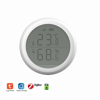 Tuya ZigBee Smart Home Temperature And Humidity Sensor With LED Screen Works With Home Assistant and Tuya Zigbee Hub
Tuya ZigBee Smart Home Temperature And Humidity Sensor With LED Screen Works With Home Assistant and Tuya Zigbee Hub