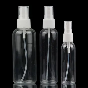 30/60/100ml Mist Spray Bottle Portable Plastic Empty Containers Transparent Refillable Travel Use 
30/60/100ml Mist Spray Bottle Portable Plastic Empty Containers Transparent Refillable Travel Use