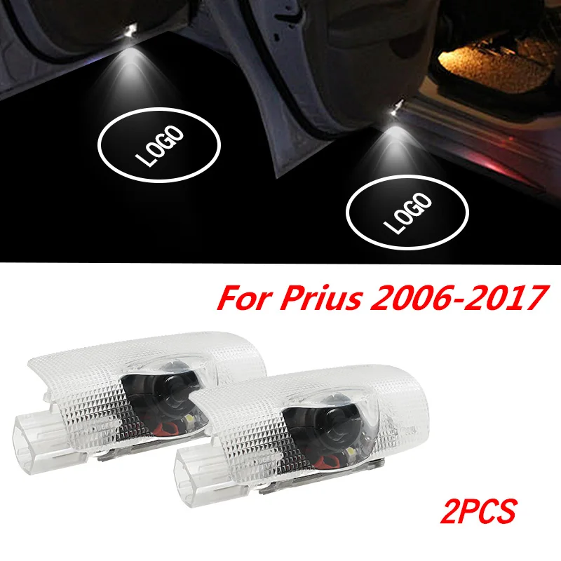 Фото 2 шт. led дверь логотип светильник для Toyota Prius 2006 2017 лазерный - купить