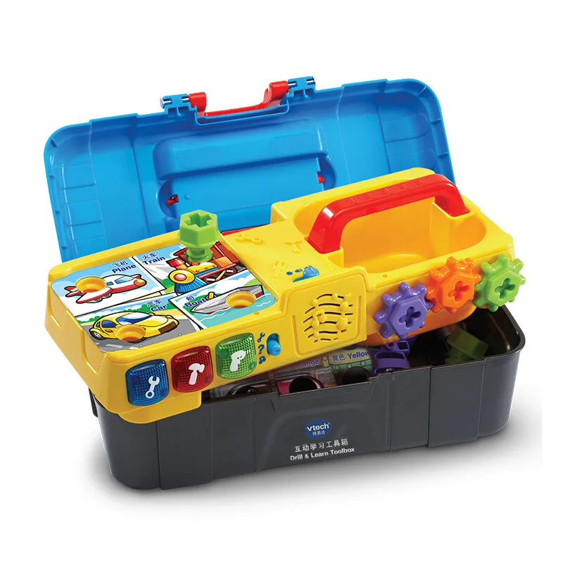 Vtech Interactive Learning Tool Box Baby Tool Box Toy Play House Model Tool Children Gift
Vtech Interactive Learning Tool Box Baby Tool Box Toy Play House Model Tool Children Gift