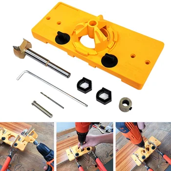 Hinge drill 35mm hand tool positioner hole opener easy to operate guide cup manual DIY woodworking hole opener 
Hinge drill 35mm hand tool positioner hole opener easy to operate guide cup manual DIY woodworking hole opener