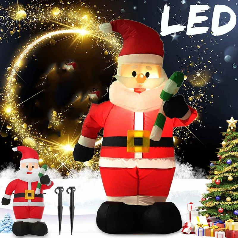 1.2M LED Air Inflatable Crutches Santa Snowman Claus with Blower Garden Outdoor Layout Christmas Decor Figure Kids Classic Toys
1.2M LED Air Inflatable Crutches Santa Snowman Claus with Blower Garden Outdoor Layout Christmas Decor Figure Kids Classic Toys