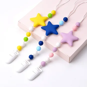 Pacifier Chain Mother and Baby Supplies Baby Beaded Silicone Nipple Clamp Tooth Gum Anti-lost Belt Anti-drop Chain
Pacifier Chain Mother and Baby Supplies Baby Beaded Silicone Nipple Clamp Tooth Gum Anti-lost Belt Anti-drop Chain