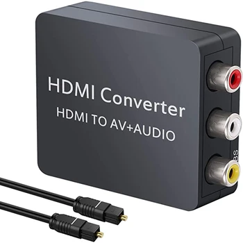 HDMI to RCA HDMI to Composite AV Video Converter With Toslink Spdif Coaxial Audio OutPut Support PAL NTSC with Optical Cable
HDMI to RCA HDMI to Composite AV Video Converter With Toslink Spdif Coaxial Audio OutPut Support PAL NTSC with Optical Cable