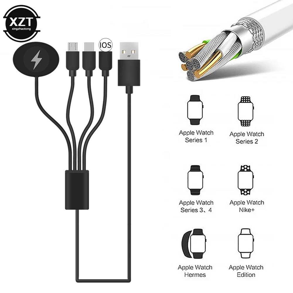 3 in 1 Wireless Charger for Apple Watch 1 2 3 4 Quick Charger 1.2 USB Cable for iPhone X Xs 8 Plus iPod USB Data Cable
3 in 1 Wireless Charger for Apple Watch 1 2 3 4 Quick Charger 1.2 USB Cable for iPhone X Xs 8 Plus iPod USB Data Cable