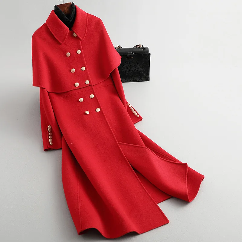 Natural Wool Coat Female Long Cashmere Jacket Women Korean Elegant Woolen Clothes 2020 Spring Autumn Blend Overcoat Q012
Natural Wool Coat Female Long Cashmere Jacket Women Korean Elegant Woolen Clothes 2020 Spring Autumn Blend Overcoat Q012