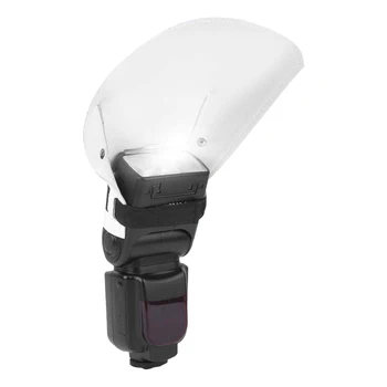 Universal Flash Diffuser Synthetic Leather Flash Bounce Reflector Diffuser for Canon Nikon Yongnuo Pentax Sony