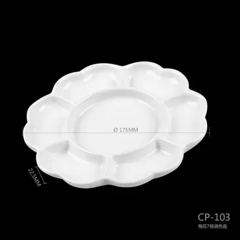 7Inch 7-Hole Paint Palette Tray Ceramics for Acrylic Oil Watercolor Gouache Craft DIY Art Painting Thickness Easy to Wash White
7Inch 7-Hole Paint Palette Tray Ceramics for Acrylic Oil Watercolor Gouache Craft DIY Art Painting Thickness Easy to Wash White