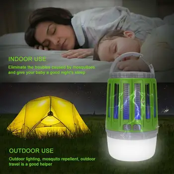 

IPX4 Waterproof USB Charging Mosquito Killer Lamp LED Night Light Lamp Bug Insect Lights Killing Pest Repeller Camping Light