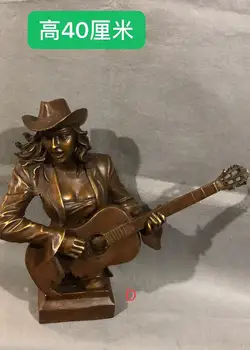 Signed Exquisite Base Bronze Statue Singer playing guitar Art Sculpture Please select a style A,B,C,D,E
Signed Exquisite Base Bronze Statue Singer playing guitar Art Sculpture Please select a style A,B,C,D,E