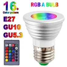 E27 GU10 GU5.3 RGB LED Bulb RGBW Colorful Spotlight Blub Remote Control Atmosphere Memory Changeable Decorative Lights
E27 GU10 GU5.3 RGB LED Bulb RGBW Colorful Spotlight Blub Remote Control Atmosphere Memory Changeable Decorative Lights