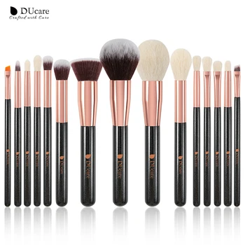 DUcare brushes Black 15PCS Makeup brushes Professional Make up brushes Natural hair Foundation Powder Highlight Brush Set
DUcare brushes Black 15PCS Makeup brushes Professional Make up brushes Natural hair Foundation Powder Highlight Brush Set