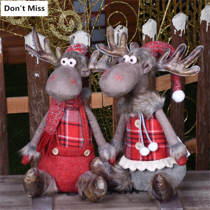 Christmas Dolls Ornament Elk Toy Merry Christmas New Year Xmas Figurines adornos de navidad Reindeer christmas tree decorations
Christmas Dolls Ornament Elk Toy Merry Christmas New Year Xmas Figurines adornos de navidad Reindeer christmas tree decorations