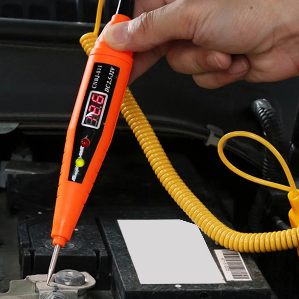 Car Electrical Circuit Test Pen Digital Display Voltage Tester Detector Automotive Auto Voltage Meter Power Probe Lamp Test Pen
Car Electrical Circuit Test Pen Digital Display Voltage Tester Detector Automotive Auto Voltage Meter Power Probe Lamp Test Pen