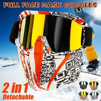 Men Women Riding Ski Snowboard Snowmobile eyewear Mask Snow Winter Skiing Anti-UV Glasses Motocross Sunglasses Detachable
Men Women Riding Ski Snowboard Snowmobile eyewear Mask Snow Winter Skiing Anti-UV Glasses Motocross Sunglasses Detachable