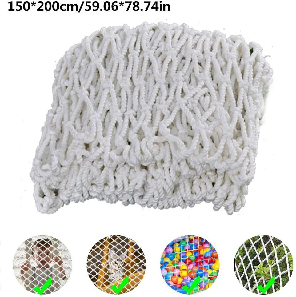 Pet Safety Net for Balcony Window Stair Anti-Fall Cat Protection Netting Household Protective Screening Nylon Net Fence
Pet Safety Net for Balcony Window Stair Anti-Fall Cat Protection Netting Household Protective Screening Nylon Net Fence