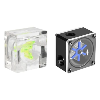 2Pcs Flow Meter Indicator, G1/4 Threaded 3 Ways for Pc Computer Water Cooling System - 6 Impeller & 3 Impeller
2Pcs Flow Meter Indicator, G1/4 Threaded 3 Ways for Pc Computer Water Cooling System - 6 Impeller & 3 Impeller