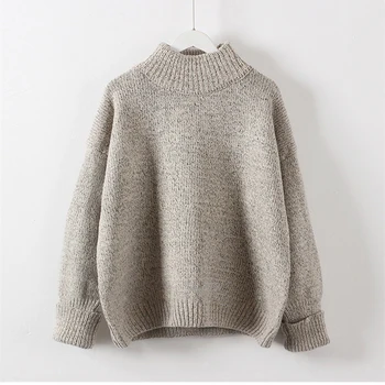 2019 Winter Turtleneck Pullover Knitting Cashmere Sweater Autumn Oversized Sweater Womens Long Sleeve Warm Sweater
2019 Winter Turtleneck Pullover Knitting Cashmere Sweater Autumn Oversized Sweater Womens Long Sleeve Warm Sweater