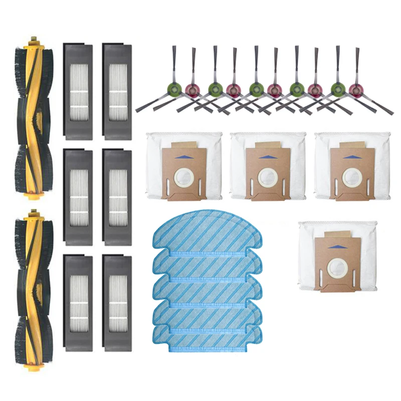 Roller Brushes Filters Mop Cloths Dust Bags Side Brushes for ECOVACS DEEBOT OZMO T8 Vacuum Cleaner Accessories
Roller Brushes Filters Mop Cloths Dust Bags Side Brushes for ECOVACS DEEBOT OZMO T8 Vacuum Cleaner Accessories