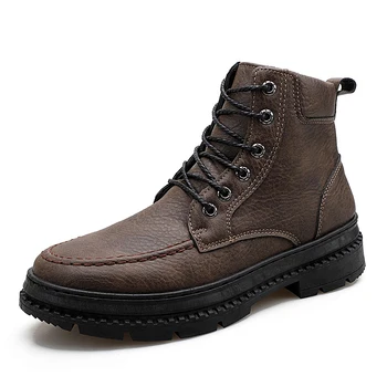 England style mens leisure comfortable platform boots lace-up genuine leather tooling shoes outdoor ankle boot zapatos bota mans
England style mens leisure comfortable platform boots lace-up genuine leather tooling shoes outdoor ankle boot zapatos bota mans