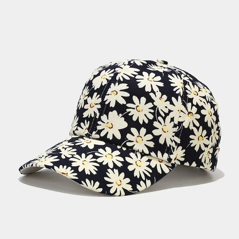 2020 Cotton Black Small Daisy Baseball Caps Women Summer Floral Printed Velcro Adjustable Sun Hats Female New Casual Peaked Cap
2020 Cotton Black Small Daisy Baseball Caps Women Summer Floral Printed Velcro Adjustable Sun Hats Female New Casual Peaked Cap