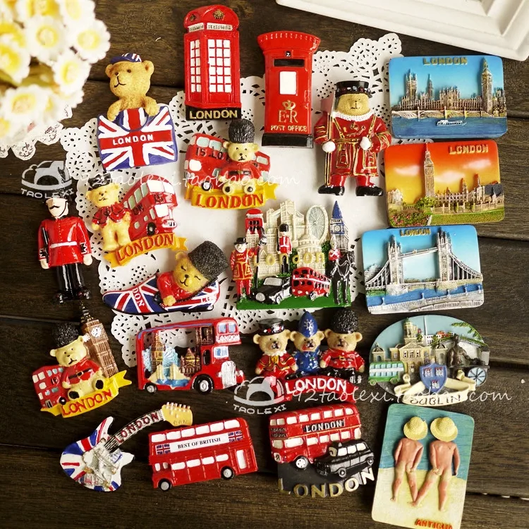 Resin hand-painted magnetism London travel commemorative creative refrigerator magnet magnetic buckle
Resin hand-painted magnetism London travel commemorative creative refrigerator magnet magnetic buckle