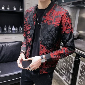 Top Quality Men Spring Jacket Fashion 2020 Plus Size Slim Fit Floral Jacket Men Long Sleeve Streetwear Men Casual Bomber Jackets
Top Quality Men Spring Jacket Fashion 2020 Plus Size Slim Fit Floral Jacket Men Long Sleeve Streetwear Men Casual Bomber Jackets