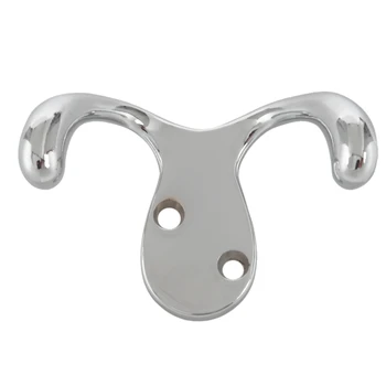 Bright chrome Interior Decor Double Prong Robe Hook
Bright chrome Interior Decor Double Prong Robe Hook