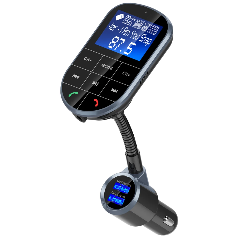 BC37 Wireless Handsfree Car Kit Bluetooth FM Transmitter LCD MP3 Player USB Charger 4ACar Accessories Support TFCard/USB Reading
BC37 Wireless Handsfree Car Kit Bluetooth FM Transmitter LCD MP3 Player USB Charger 4ACar Accessories Support TFCard/USB Reading