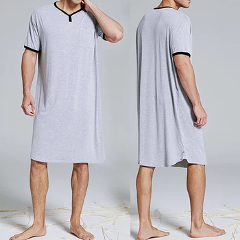 100% Brand New Men's Casual Loose Short Sleeve Comfy Nightshirt Sleep Robe T-Shirt Sleepwear Cotton Blends
100% Brand New Men's Casual Loose Short Sleeve Comfy Nightshirt Sleep Robe T-Shirt Sleepwear Cotton Blends