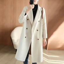 Double Sided Wool Coat Women's Medium Length 2022 Loose Temperament Autumn And Winter Double Row Button Wool Coat
Double Sided Wool Coat Women's Medium Length 2022 Loose Temperament Autumn And Winter Double Row Button Wool Coat