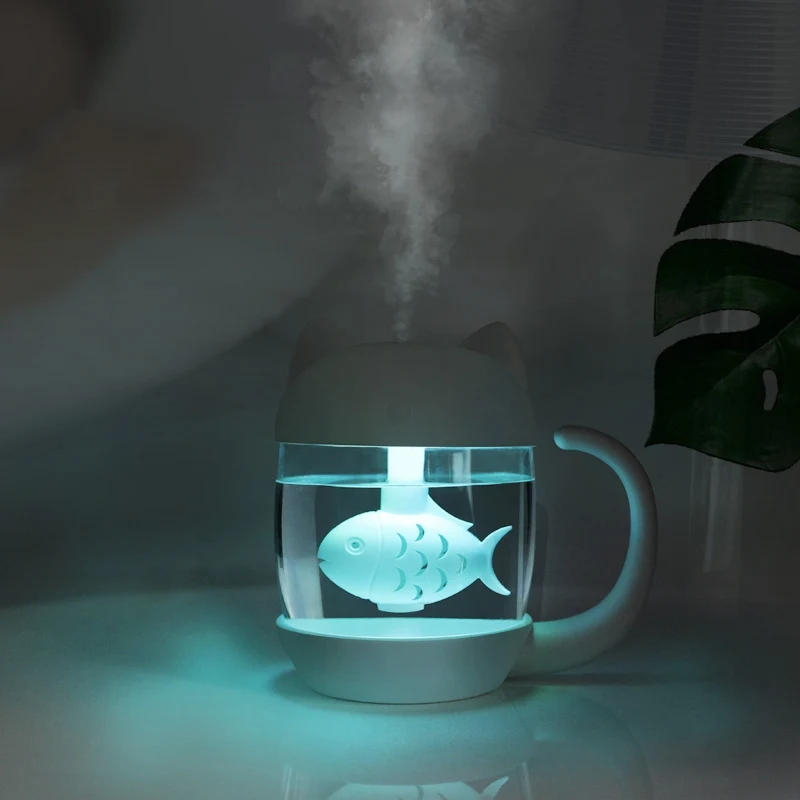 350ML Air Humidifier with Light Ultrasonic Adorable Cat Mini USB Humidificador Silent Color Light 3 In 1 Aroma Diffuser for Car
350ML Air Humidifier with Light Ultrasonic Adorable Cat Mini USB Humidificador Silent Color Light 3 In 1 Aroma Diffuser for Car